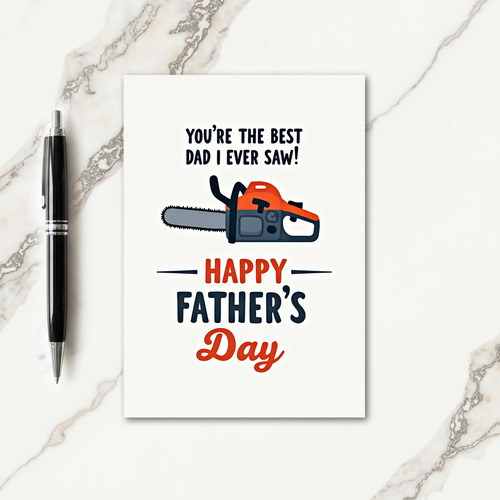 Best Dad Tool Illustration Card