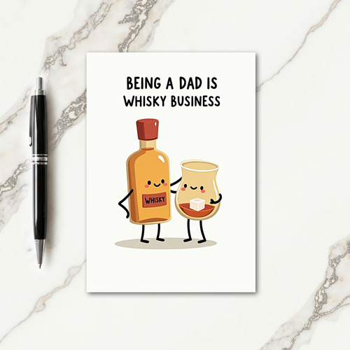 Best Dad Whisky Business Card