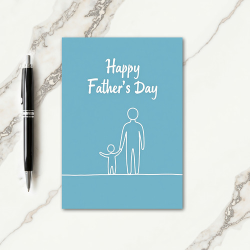 Best Dads Day Art Design Card