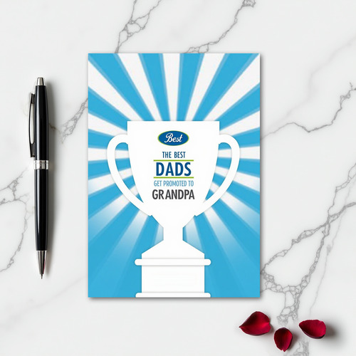 Best Dads Promoted Grandpa Card