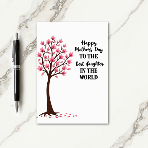 Best Daughter Mothers Day Card