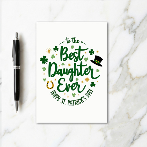 Best Daughter St Patricks Day Card
