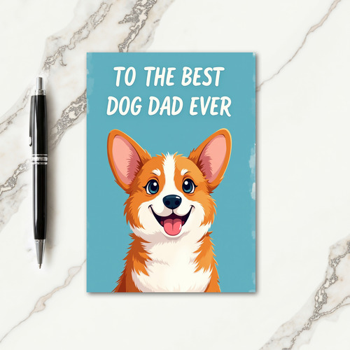 Best Dog Dad Ever Design Card