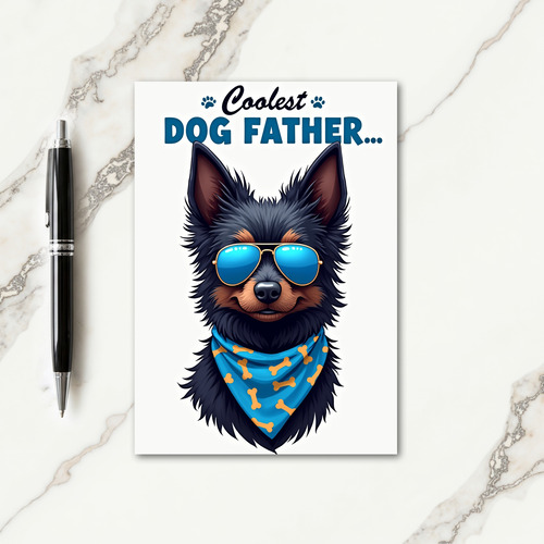 Best Dog Dad Ever Fathers Day Card