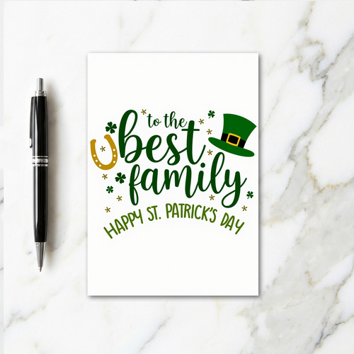 Best Family St Patricks Day Card