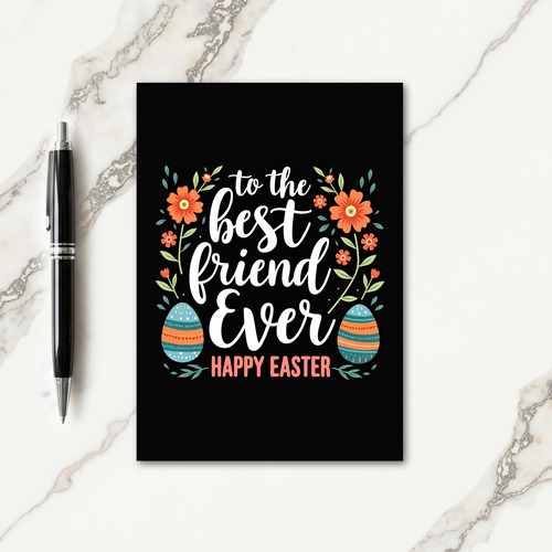 Best Friend Easter Pattern Card