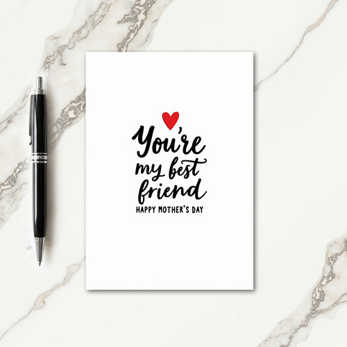 Best Friend Mothers Day Art Card