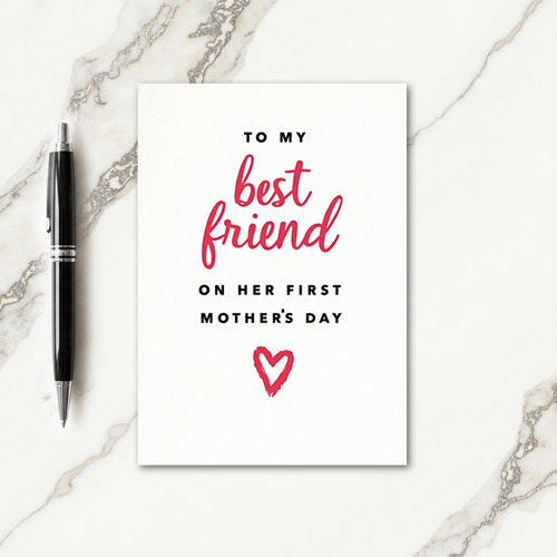 Best Friend Mothers Day Script Card