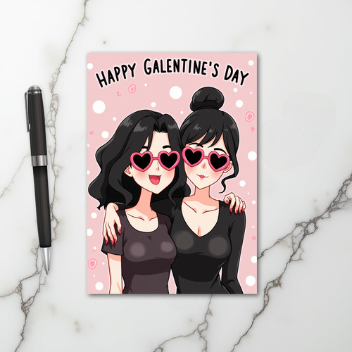 Best Friends Galentines Day Card