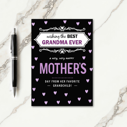 Best Grandma Ever Love Card