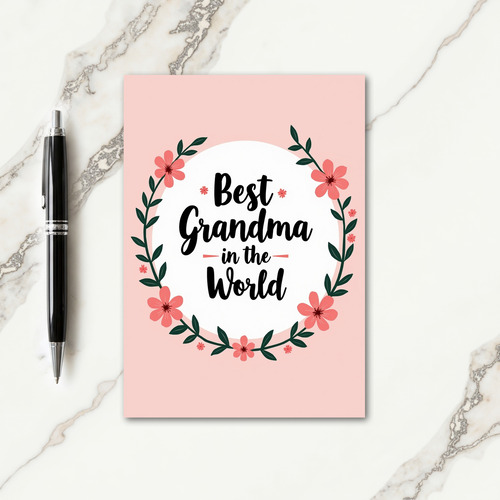 Best Grandma Script Card