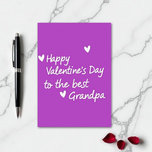Best Grandpa Valentine Card