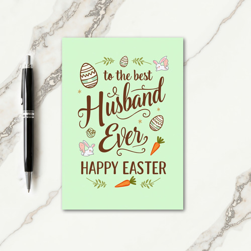 Best Husband Happy Easter Card