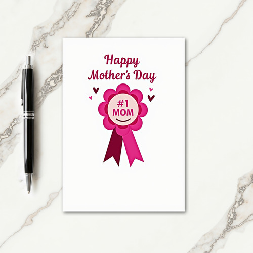 Best Mom Award Floral Card