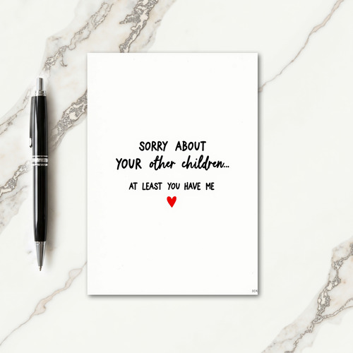 Best Mom Award Funny Love Card