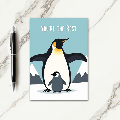 Best Mom Bird Illustration Card