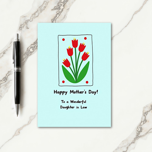 Best Mom Botanical Frame Card