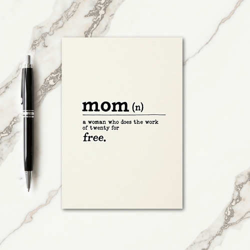 Best Mom Definition Card
