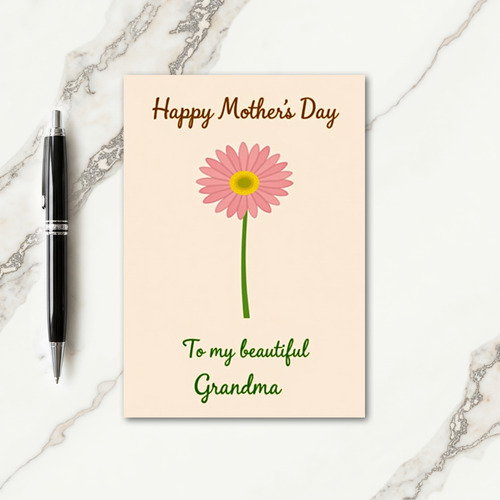 Best Mom Elegant Script Card