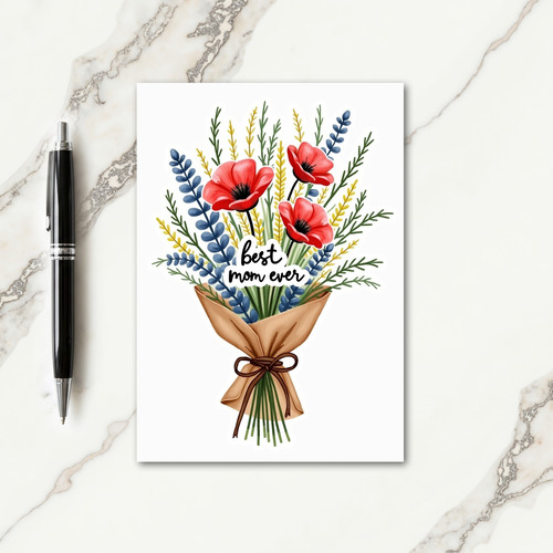 Best Mom Ever Kraft Paper Look Card