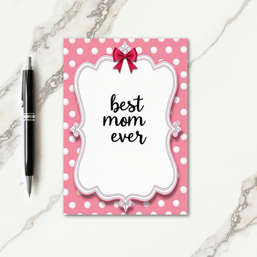 Best Mom Ever Vintage Style Card