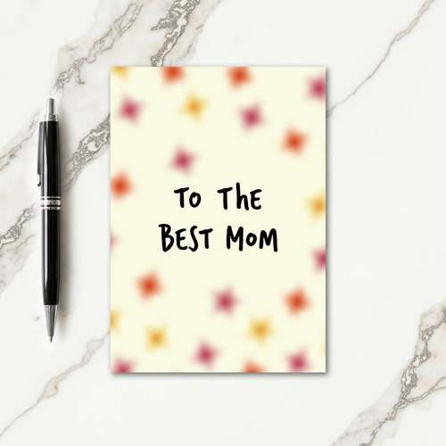 Best Mom Faux Gold Foil Look Card