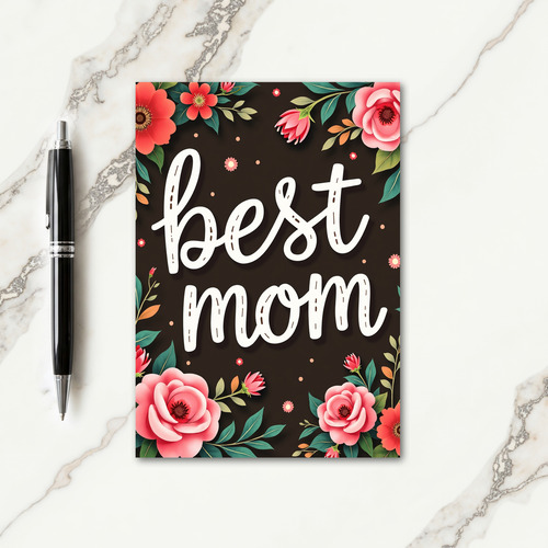 Best Mom Kraft Paper Look Card
