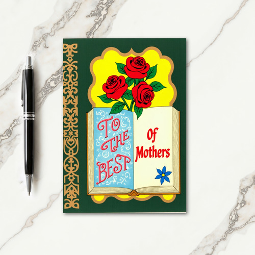 Best Mother Ever Floral Art Card