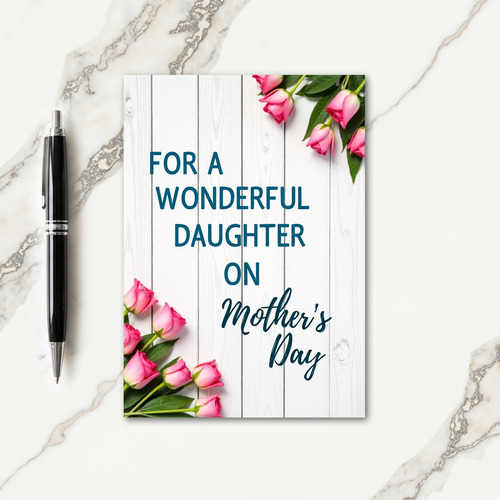 Best Mothers Day Wooden Card
