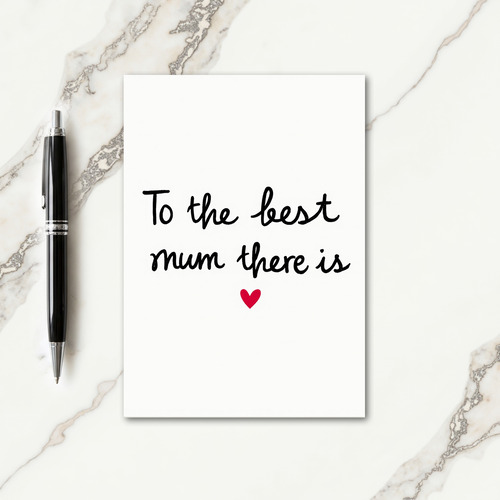 Best Mum Illustration Card