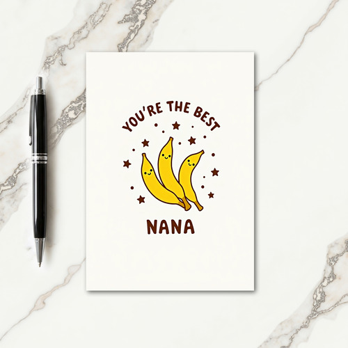 Best Nana Fruit Family Card