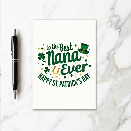 Best Nana St Patricks Day Card