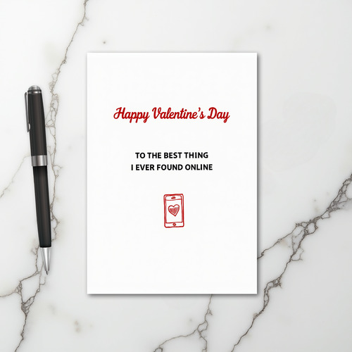 Best Online Dating Valentine Card