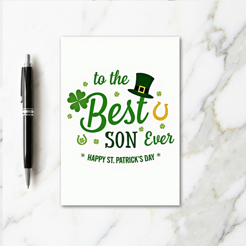 Best Son Ever St Patricks Day Card