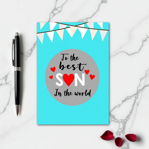 Best Son In The World Love Card