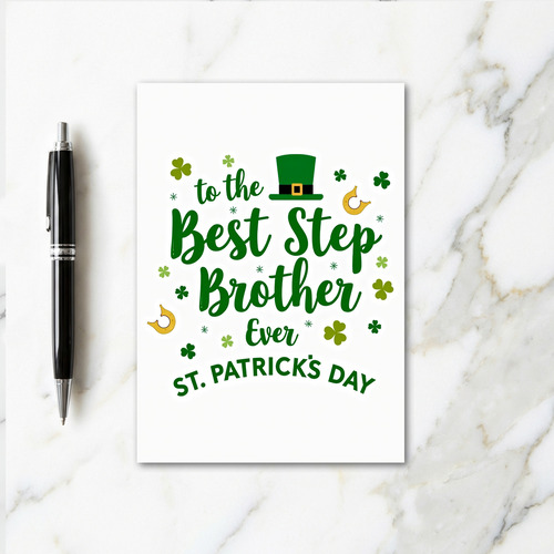 Best Step Brother Ever Card