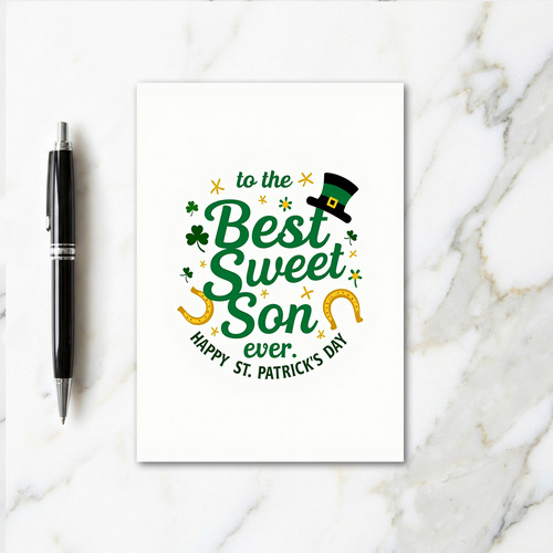 Best Sweet Son St Patricks Card