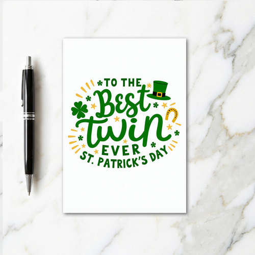 Best Twin St Patricks Day Card