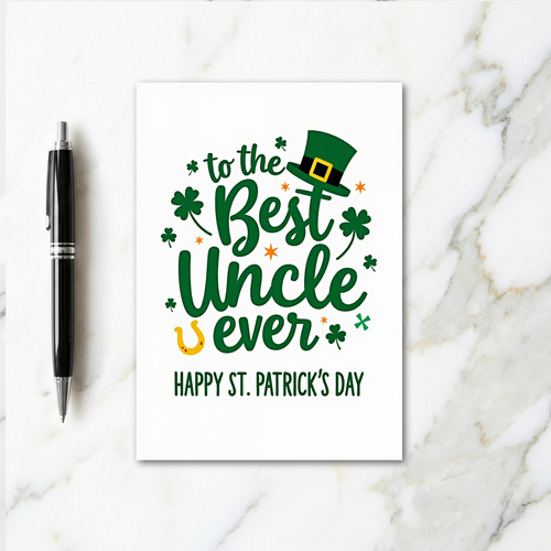 Best Uncle St Patricks Day Card