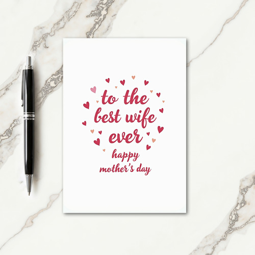 Best Wife Floral Day Card