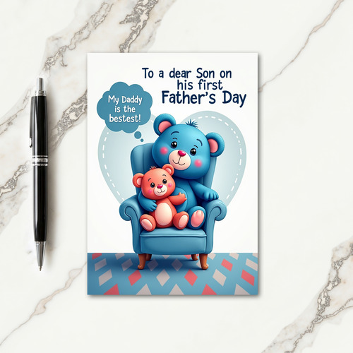 Bestest Daddy Heartfelt Day Card