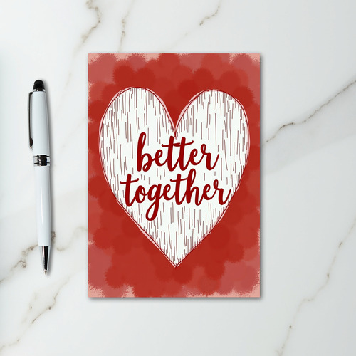 Better Together Love Heart Card