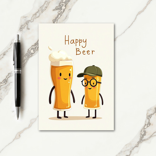Beverage Fathers Day Art Card