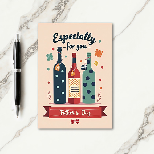 Beverage Fathers Day Banner Card