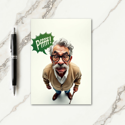 Bewildered Grandpa Fathers Day Card