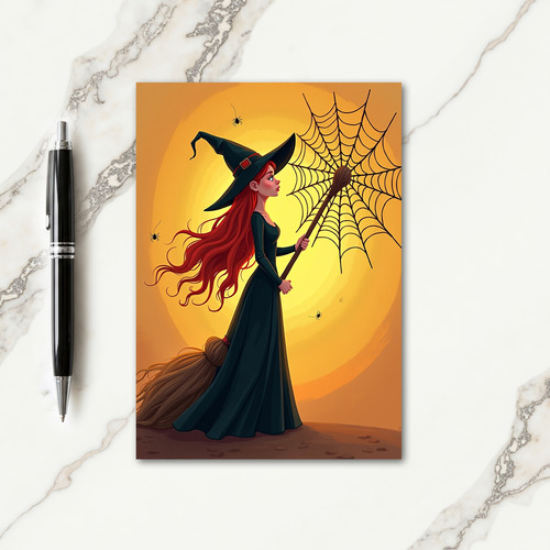 Bewitching Crimson Hair Card