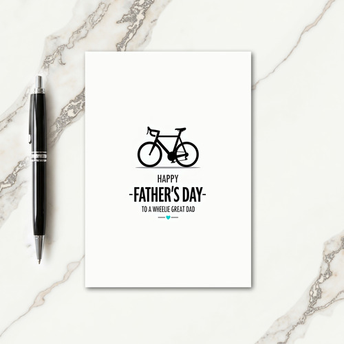 Bicycle Art Fathers Day Card