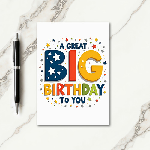 Big Bold Birthday Card