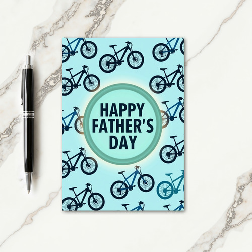 Bike Art Fathers Day Card