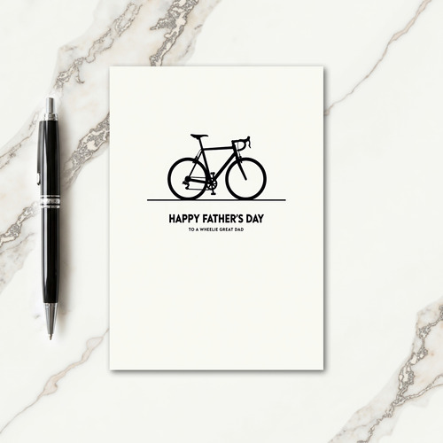 Bike Silhouette Fathers Day Card